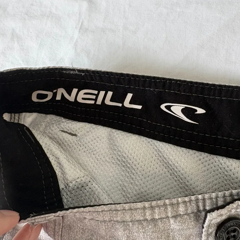 O'Neill Mens‎ Gray Lightweight Summer Essentials Hybrid Chino Shorts Size 32